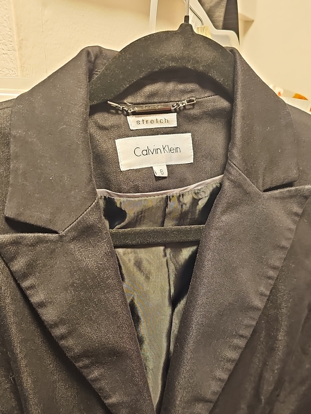 Calvin Klein Black Women's Stretch Blazer